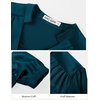 image:imageGRACE KARIN Womens Business Casual Tops Long Sleeve Work Satin Blouses Dressy V Neck Silk Shirts Fall Trendy OutfitsPeacock Blue