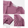 image:imageGRACE KARIN Womens Business Casual Tops Long Sleeve Work Satin Blouses Dressy V Neck Silk Shirts Fall Trendy OutfitsPurple