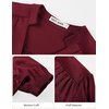 image:imageGRACE KARIN Womens Business Casual Tops Long Sleeve Work Satin Blouses Dressy V Neck Silk Shirts Fall Trendy OutfitsWine Red