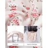 image:imageGRACE KARIN Womens Button Down Floral Print Shirts Dressy Casual Long Sleeve Blouses 2026 Business Work Outfits TopsApricot Pink Floral
