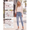image:imageGRACE KARIN Womens Button Down Floral Print Shirts Dressy Casual Long Sleeve Blouses 2026 Business Work Outfits TopsApricot Pink Floral