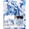 image:imageGRACE KARIN Womens Button Down Floral Print Shirts Dressy Casual Long Sleeve Blouses 2026 Business Work Outfits TopsBlue