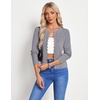 image:imageGRACE KARIN Womens Lightweight Cardigan Sweaters Cropped Button Up Scalloped Summer Outfits for Women 2026Grey