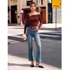 image:imageGRACE KARIN Womens Long Sleeve Off Shoulder Tops Sexy Slim Fitted Y2K Going Out Tops Fall Fashion Outfits 2026Wine Red