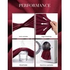 image:imageGRACE KARIN Work Dresses for Women 34 Sleeve Bodycon Pencil Business Outfits Color Block Office Church Clothes with BeltWine