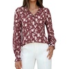 Brown White Floral