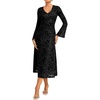 image:imageGRACE KARIN Womens Floral Long Sleeve DressesFormal Bodycon Wedding Guest DressV Neck Mesh Cocktail Maxi DressesBlack