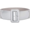 image:imageGRACE KARIN Womens Stretchy Belt 1950s 3 Inch Wide Elastic BeltsShining Silver