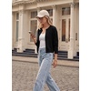 image:imageGRACE KARIN Cropped Cardigan Sweaters for Women Long Sleeve Crew Neck Open Front Jackets Y2K Fall Fashion Clothes 2026Black