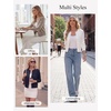image:imageGRACE KARIN Cropped Cardigan Sweaters for Women Long Sleeve Crew Neck Open Front Jackets Y2K Fall Fashion Clothes 2026Ivory White