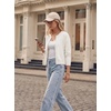 image:imageGRACE KARIN Cropped Cardigan Sweaters for Women Long Sleeve Crew Neck Open Front Jackets Y2K Fall Fashion Clothes 2026Ivory White