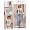 image:imageGRACE KARIN Cropped Cardigan Sweaters for Women Long Sleeve Crew Neck Open Front Jackets Y2K Fall Fashion Clothes 2026Light Gray
