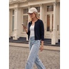 image:imageGRACE KARIN Cropped Cardigan Sweaters for Women Long Sleeve Crew Neck Open Front Jackets Y2K Fall Fashion Clothes 2026Navy Blue