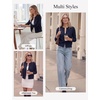 image:imageGRACE KARIN Cropped Cardigan Sweaters for Women Long Sleeve Crew Neck Open Front Jackets Y2K Fall Fashion Clothes 2026Navy Blue