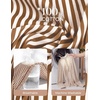 image:imageGRACE KARIN Women Striped Button Down Shirts Dressy Casual Cotton Ruffled Long Sleeve Tops 2026 Summer Fashion Work ClothesSepia