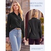 image:imageGRACE KARIN Womens Button Down ShirtsLong Sleeve Collared Dress ShirtWrinkleFree Work Blouse Office Tops 2026 Fall OutfitsBlack