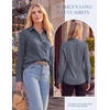 image:imageGRACE KARIN Womens Button Down ShirtsLong Sleeve Collared Dress ShirtWrinkleFree Work Blouse Office Tops 2026 Fall OutfitsGray