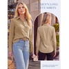 image:imageGRACE KARIN Womens Button Down ShirtsLong Sleeve Collared Dress ShirtWrinkleFree Work Blouse Office Tops 2026 Fall OutfitsKhaki
