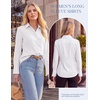 image:imageGRACE KARIN Womens Button Down ShirtsLong Sleeve Collared Dress ShirtWrinkleFree Work Blouse Office Tops 2026 Fall OutfitsWhite