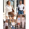 image:imageGRACE KARIN Womens Button Down ShirtsLong Sleeve Collared Dress ShirtWrinkleFree Work Blouse Office Tops 2026 Fall OutfitsWhite
