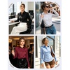 image:imageGRACE KARIN Womens Button Down ShirtsLong Sleeve Collared Dress ShirtWrinkleFree Work Blouse Office Tops 2026 Fall OutfitsWine Red