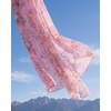 image:imageGRACE KARIN Womens Floral Long Sleeve DressElegance Wedding Guest DressesV Neck Flowy Boho Maxi Dress with PocketPurple With Delicate Floral