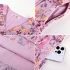 image:imageGRACE KARIN Womens Floral Long Sleeve DressElegance Wedding Guest DressesV Neck Flowy Boho Maxi Dress with PocketPurple With Delicate Floral