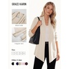 image:imageGRACE KARIN Womens Lightweight Long Sleeve Cardigan Sweaters Open Front Knit Draped Cardigans Business Casual CoatsBeige
