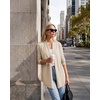 image:imageGRACE KARIN Womens Lightweight Long Sleeve Cardigan Sweaters Open Front Knit Draped Cardigans Business Casual CoatsBeige