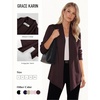 image:imageGRACE KARIN Womens Lightweight Long Sleeve Cardigan Sweaters Open Front Knit Draped Cardigans Business Casual CoatsCoffee