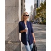 image:imageGRACE KARIN Womens Lightweight Long Sleeve Cardigan Sweaters Open Front Knit Draped Cardigans Business Casual CoatsNavy Blue