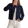 image:imageGRACE KARIN Cropped Cardigan Sweaters for Women Long Sleeve Crew Neck Open Front Jackets Y2K Fall Fashion Clothes 2026Navy Blue
