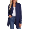image:imageGRACE KARIN Womens Lightweight Long Sleeve Cardigan Sweaters Open Front Knit Draped Cardigans Business Casual CoatsNavy Blue