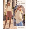 image:imageGRACE KARIN Women Bow Tie Neck Tops 2026 Fall Lace Long Sleeve Blouse Business Dressy Casual Shirt Work Office FormalApricot