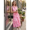 image:imageGRACE KARIN Womens 2026 Summer Sleeveless Floral Flowy Casual Dresses Boho Tie Belt A Line Shirt Midi Dress with PocketPink Flower