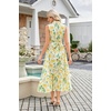 image:imageGRACE KARIN Womens 2026 Summer Sleeveless Floral Flowy Casual Dresses Boho Tie Belt A Line Shirt Midi Dress with PocketYellow