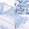 image:imageGRACE KARIN 2026 Boho Tops for Women Dressy CasualRuffle Sleeve Chiffon Blouses Floral ShirtsV Neck Summer Fashion ClothesBlue Floral