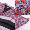 image:imageGRACE KARIN 2026 Boho Tops for Women Dressy CasualRuffle Sleeve Chiffon Blouses Floral ShirtsV Neck Summer Fashion ClothesBlue Red