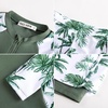 image:imageGRACE KARIN Girls Rash Guard Swimsuit Long Sleeve Two Piece Bathing Suit UPF 50 Summer Swimwear Size 612YGreen Coconut Tree