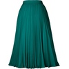image:imageGRACE KARIN Pleated Midi Skirt for WomenChiffon Elastic High Waist Knee Length SkirtsSwing Flare ALine OutfitsPeacock Blue