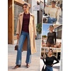 image:imageGRACE KARIN Womens 2026 Long Sleeve Tops Ribbed Knit Basic Blouses Stretch Fall Shirts Dressy Casual ClothesLight Green