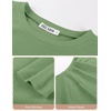 image:imageGRACE KARIN Womens 2026 Long Sleeve Tops Ribbed Knit Basic Blouses Stretch Fall Shirts Dressy Casual ClothesLight Green