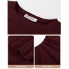 image:imageGRACE KARIN Womens 2026 Long Sleeve Tops Ribbed Knit Basic Blouses Stretch Fall Shirts Dressy Casual ClothesWine