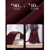 image:imageGRACE KARIN Womens 2026 Long Sleeve Tops Ribbed Knit Basic Blouses Stretch Fall Shirts Dressy Casual ClothesWine