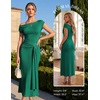image:imageGRACE KARIN Womens 2026 Summer Wedding Guest Dresses Formal Cocktail One Shoulder Bodycon Dresses Elegant Ruched Maxi DressGreen
