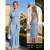 image:imageGRACE KARIN Womens 2026 Summer Wedding Guest Dresses Formal Cocktail One Shoulder Bodycon Dresses Elegant Ruched Maxi DressSky Blue