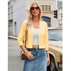 image:imageGRACE KARIN Womens 34 Sleeve Knit Cropped Cardigan Sweaters Lightweight Open Front Bolero Shrugs Sweater for DressButter Yellow