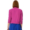 image:imageGRACE KARIN Womens 34 Sleeve Knit Cropped Cardigan Sweaters Lightweight Open Front Bolero Shrugs Sweater for DressHot Pink