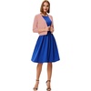 image:imageGRACE KARIN Womens 34 Sleeve Knit Cropped Cardigan Sweaters Lightweight Open Front Bolero Shrugs Sweater for DressLight Pink