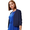 image:imageGRACE KARIN Womens 34 Sleeve Knit Cropped Cardigan Sweaters Lightweight Open Front Bolero Shrugs Sweater for DressNavy Blue